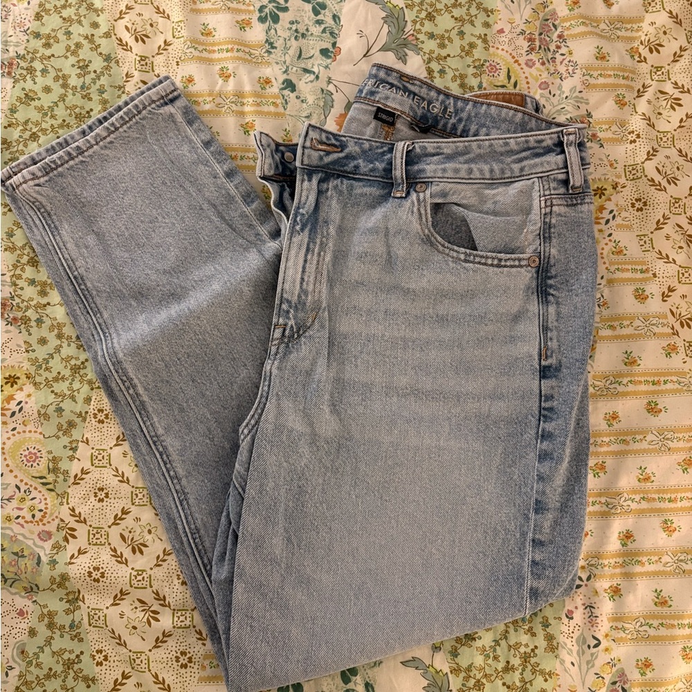 AE Light Blue Mom Jeans